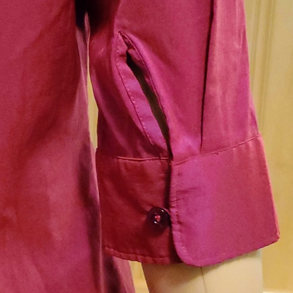 90's Express Pink Iridescent Button Top - Picture 6 of 11